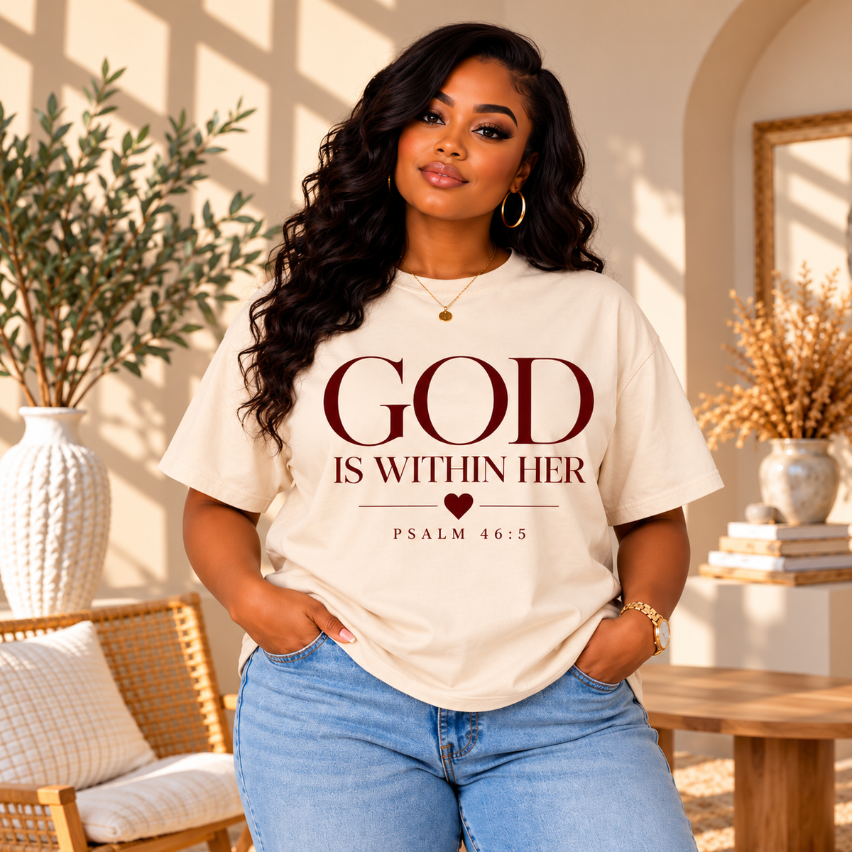 God is within her